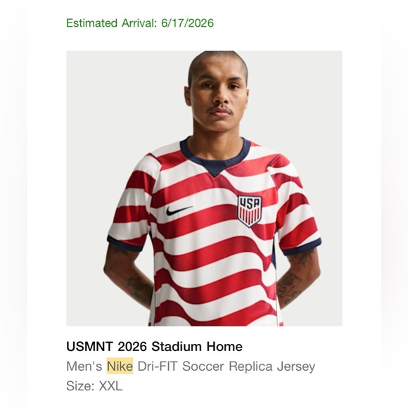 Nike Other - Nike USA Soccer Jersey - Red, White & Navy - UNOPENED